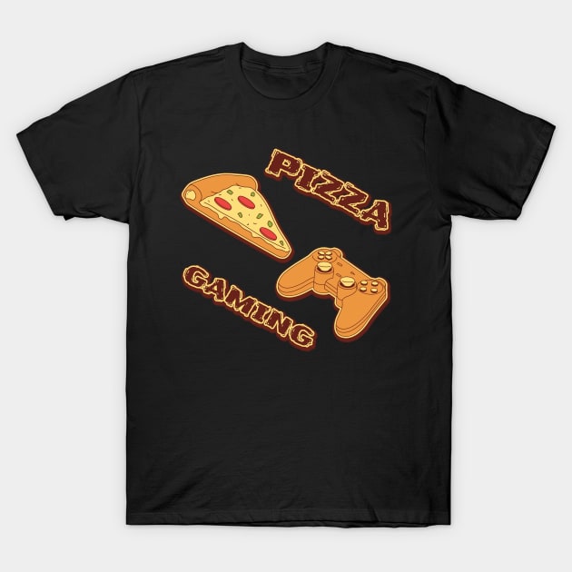 life is better with pizza and gaming T-Shirt by CateBee8